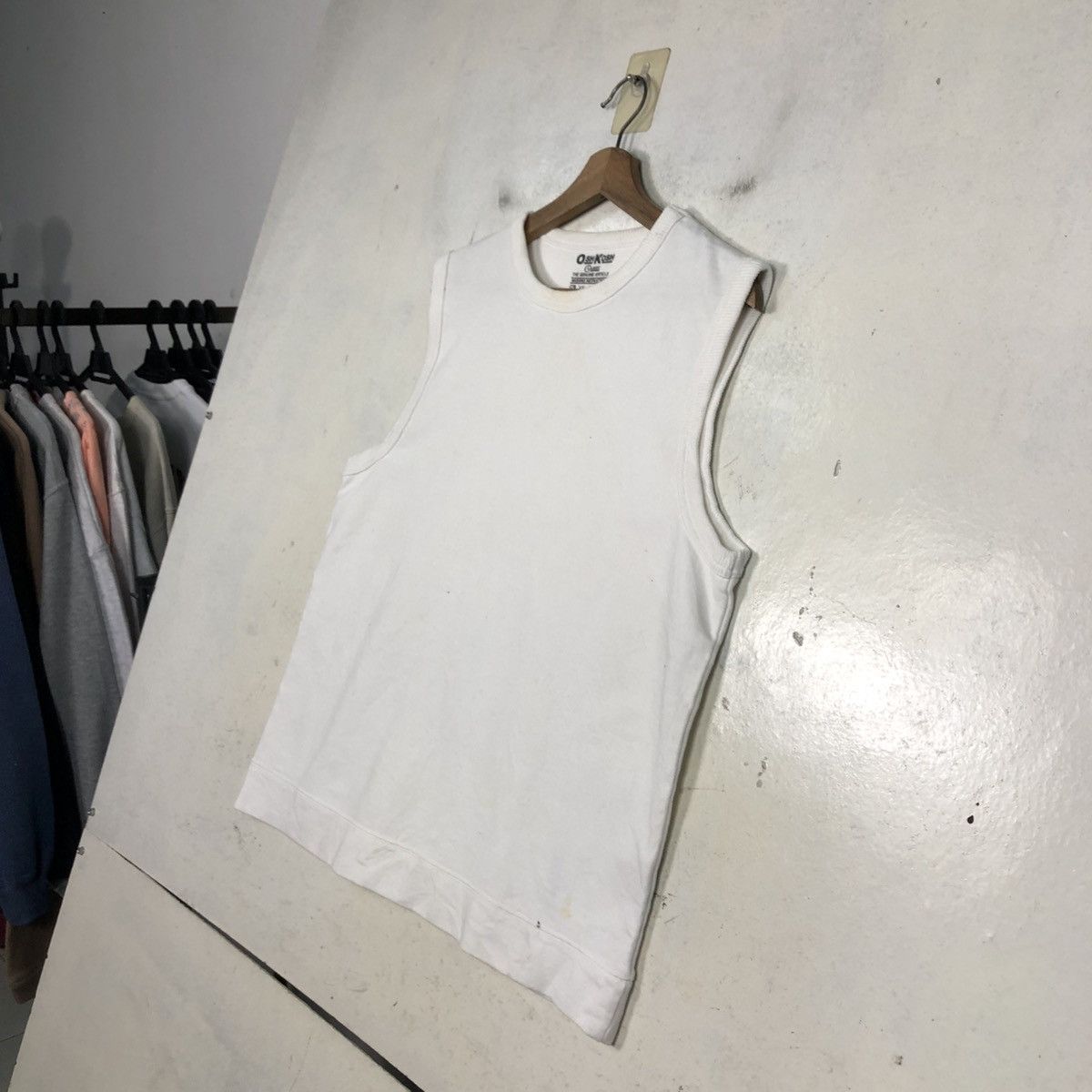 Japanese Brand 📌Vintage Sweatshirt Sleeve Less Oshkosh Rich White Size US M / EU 48-50 / 2 - 4 Thumbnail