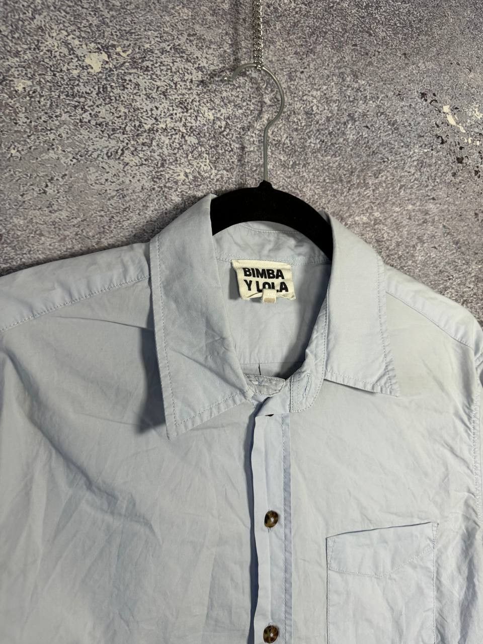 Designer × Japanese Brand × Vintage Bimba y Lola Blue Shirt Button Up Oldmoney Small Size US S / EU 44-46 / 1 - 8 Thumbnail