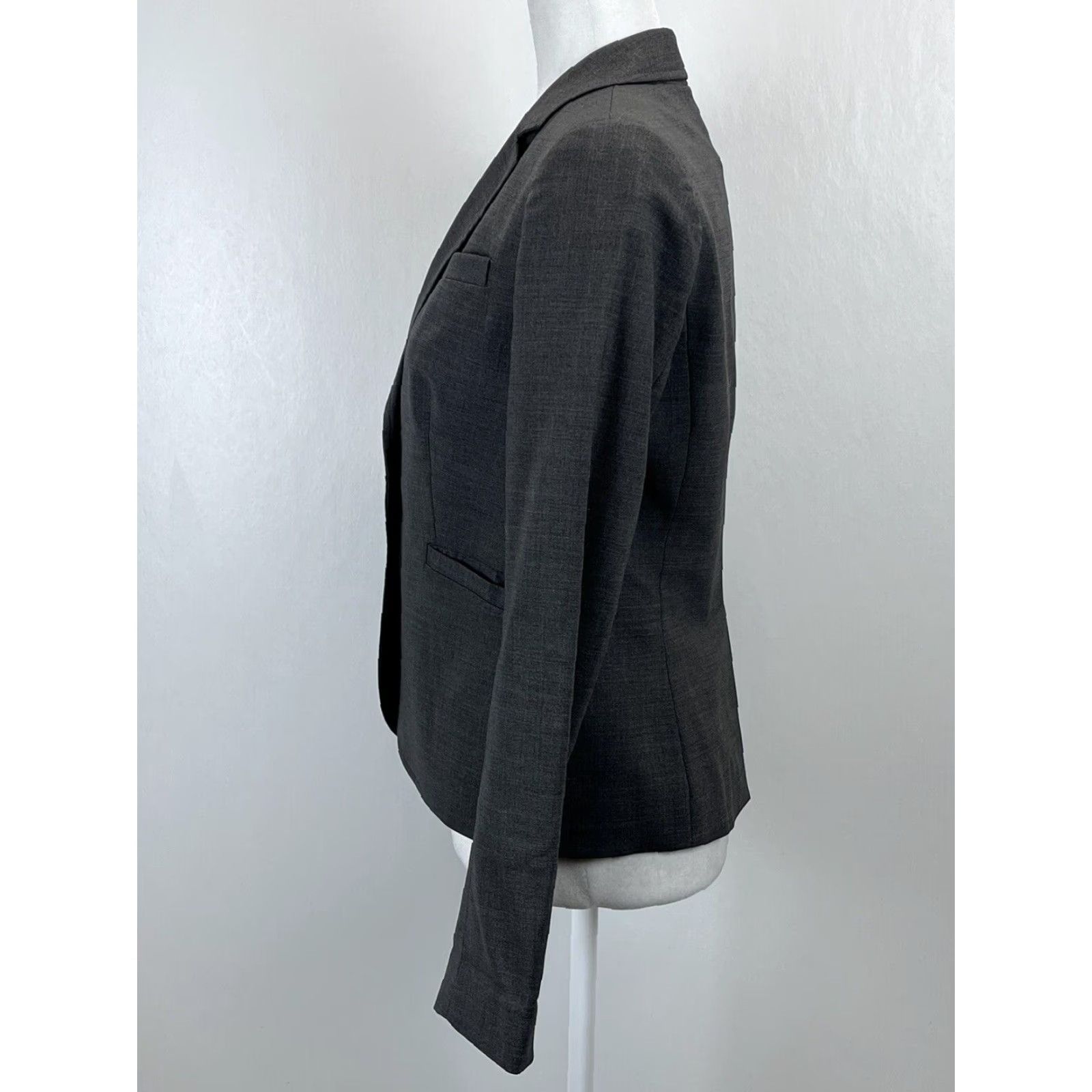 J.Crew J. Crew Women's Gray Wool Blend Blazer Jacket Size 4 Size S / US 4 / IT 40 - 2 Thumbnail
