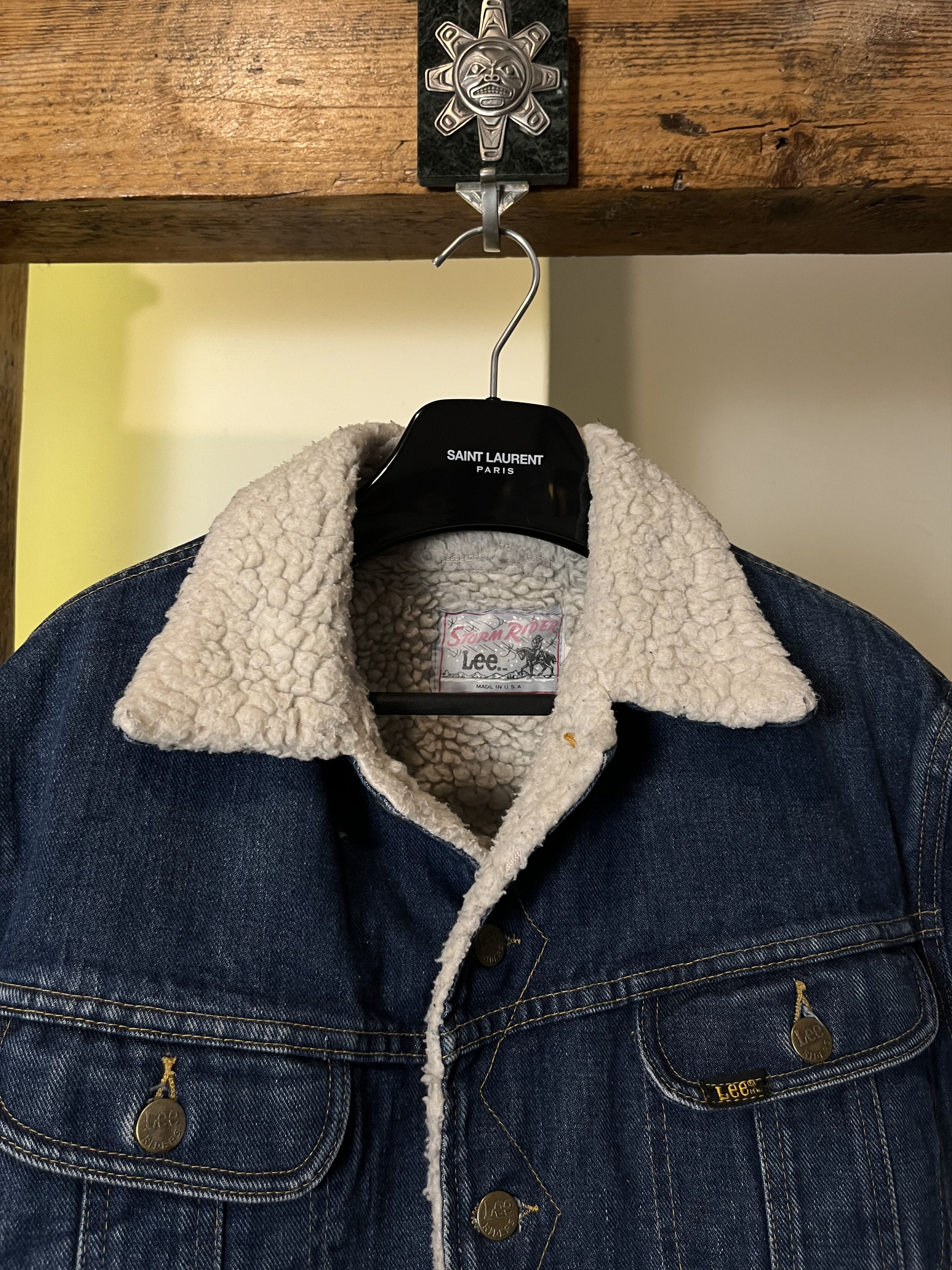 Lee 70s Lee Storm Rider Shearling Jacket Made in USA Size US L / EU 52-54 / 3 - 3 Thumbnail