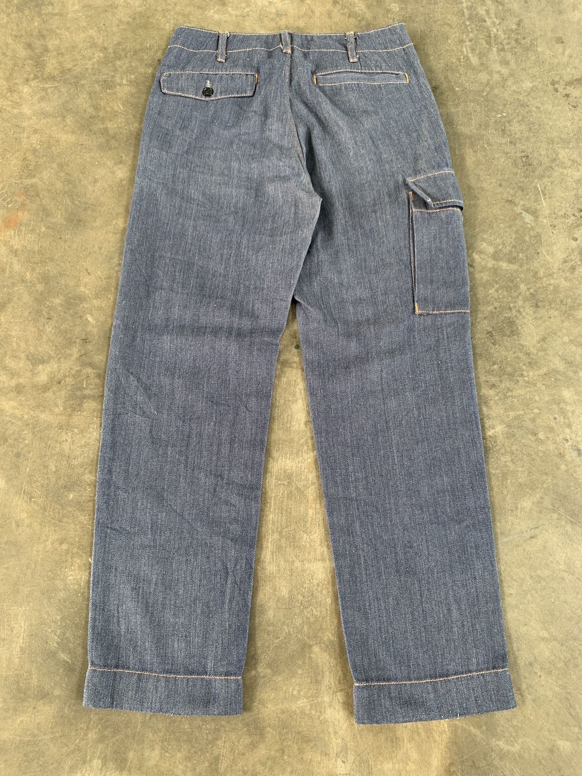 Blue Blue Japan BlueBlue Japan Half Cargopants Denim Size US 27 - 2 Thumbnail