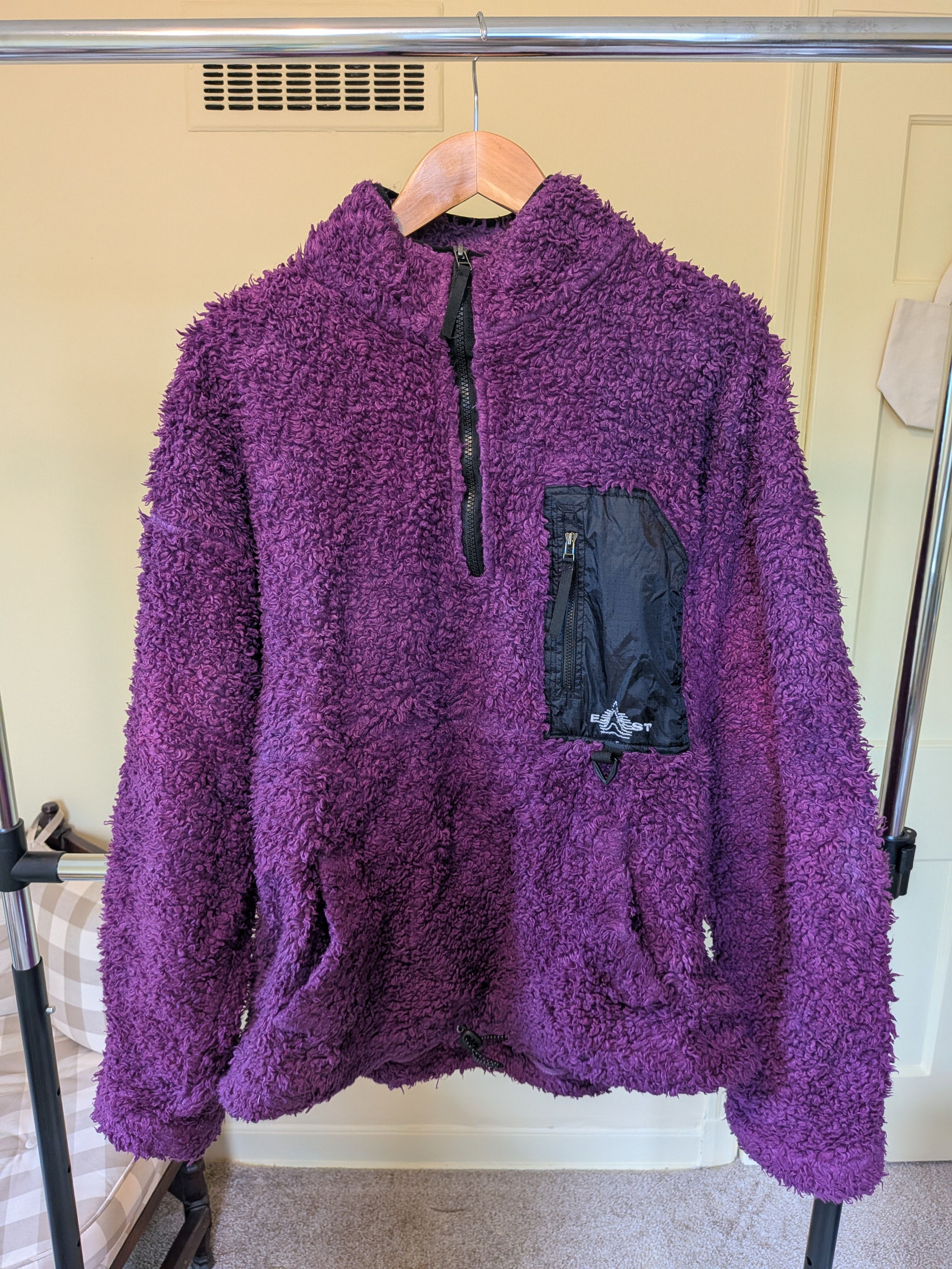 Cotton sherpa quarter zip