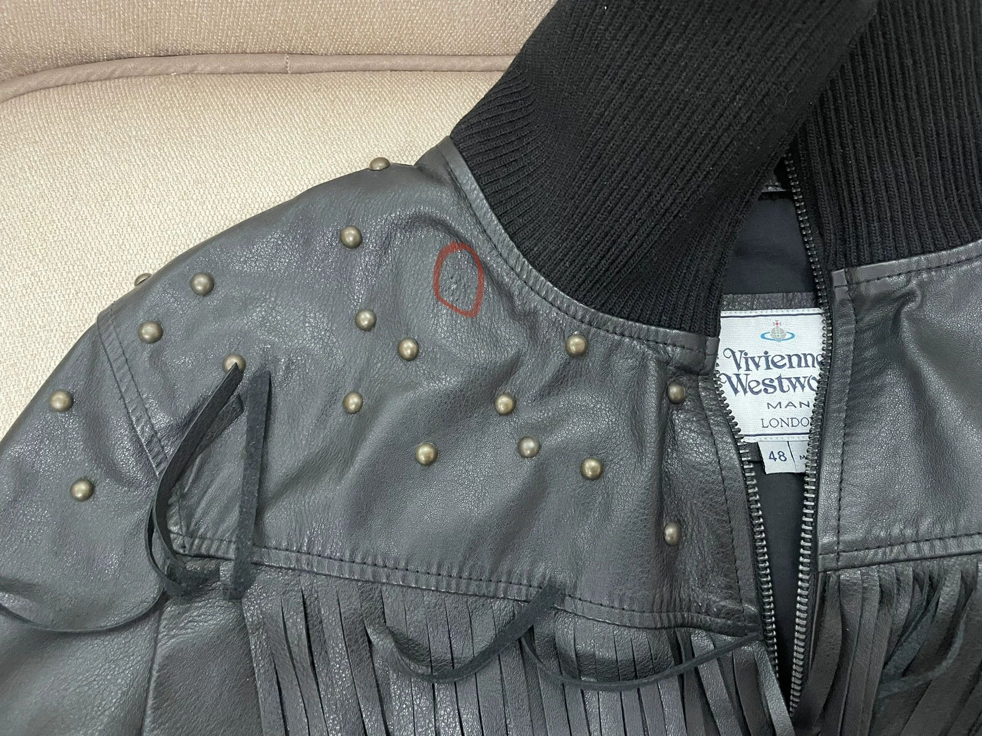Vivienne Westwood Vivienne Westwood Man Leather Jacket with Fringe Size M / US 6-8 / IT 42-44 - 4 Thumbnail