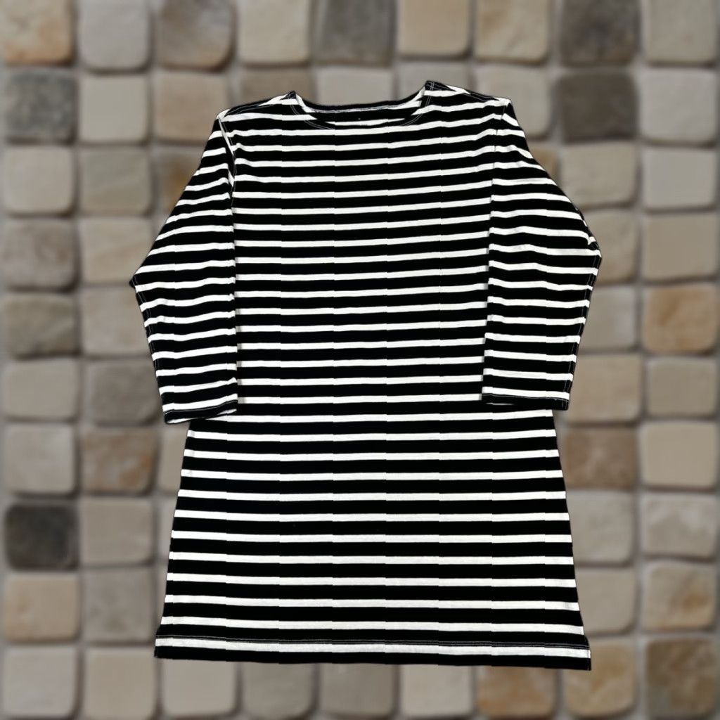 Everlane Everlane Dress Womens Medium Black White Cotton Pullover Size M / US 6-8 / IT 42-44 - 1 Thumbnail