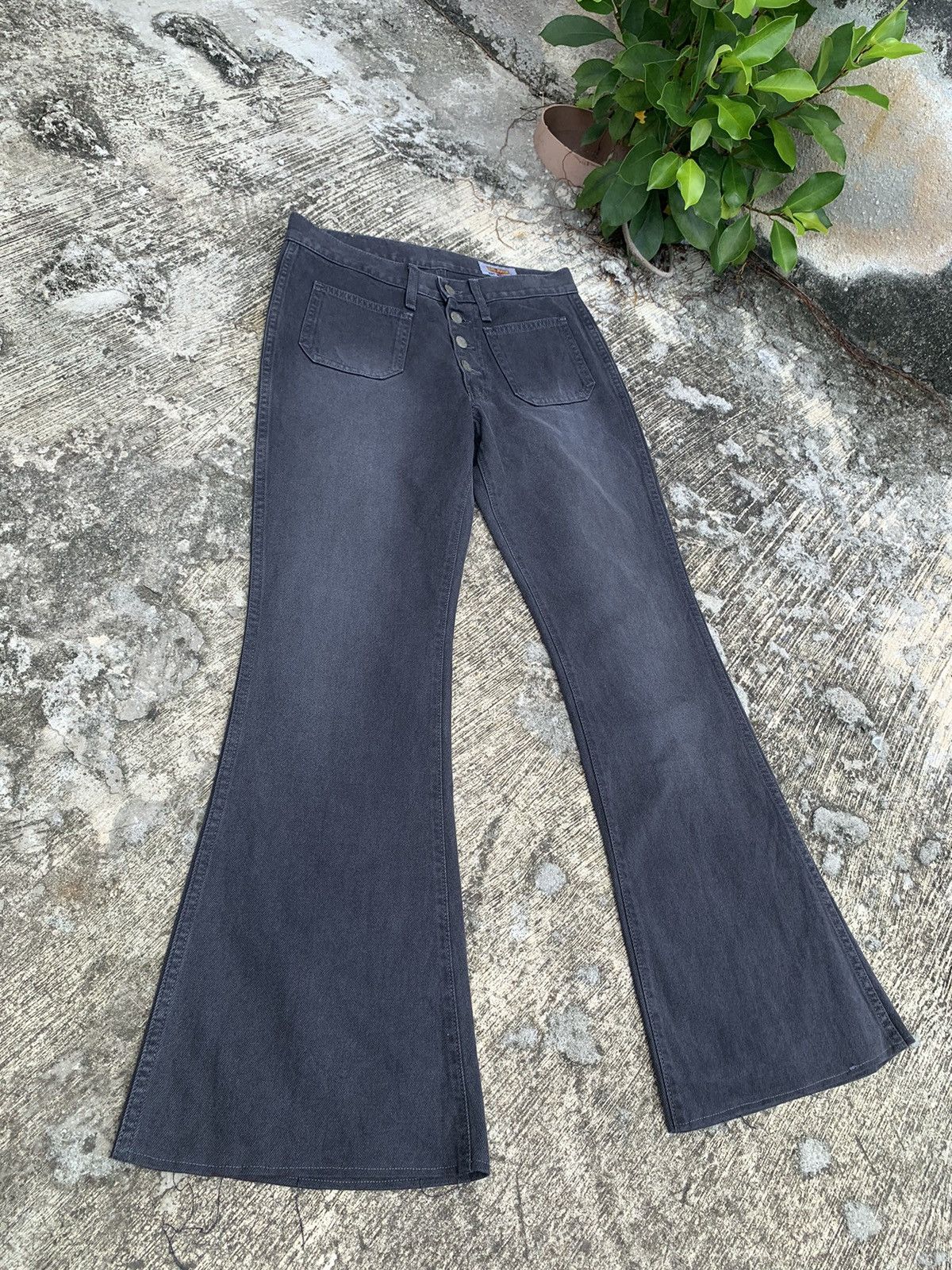 Big John × Vintage Flare big john bush pants super bell bottom bootcut jeans Size 30" / US 8 / IT 44 - 2 Thumbnail