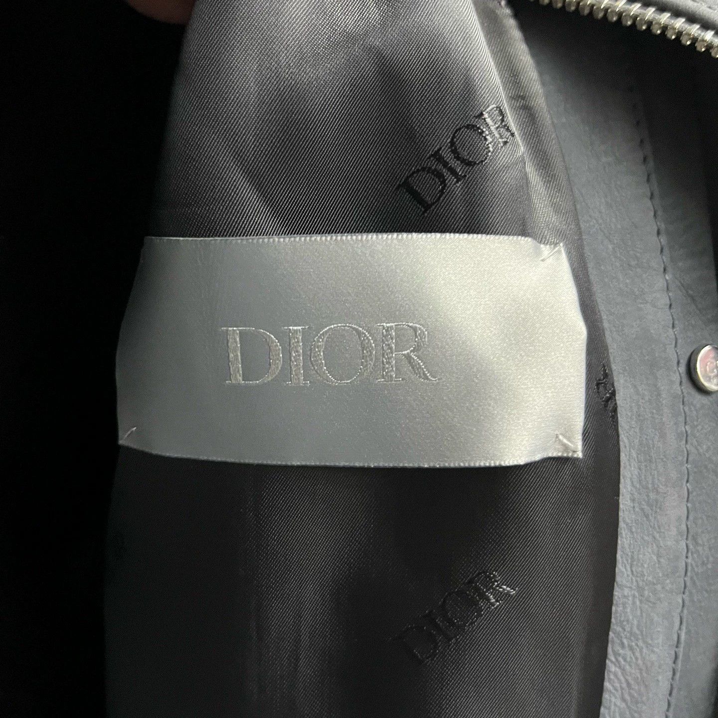 Dior dior gray logo zip-up jacket Size US L / EU 52-54 / 3 - 3 Thumbnail