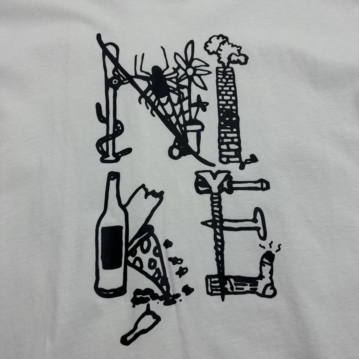 Nike Crazy Nike SB White Loose Fit Skater Tee Size US M / EU 48-50 / 2 - 4 Thumbnail