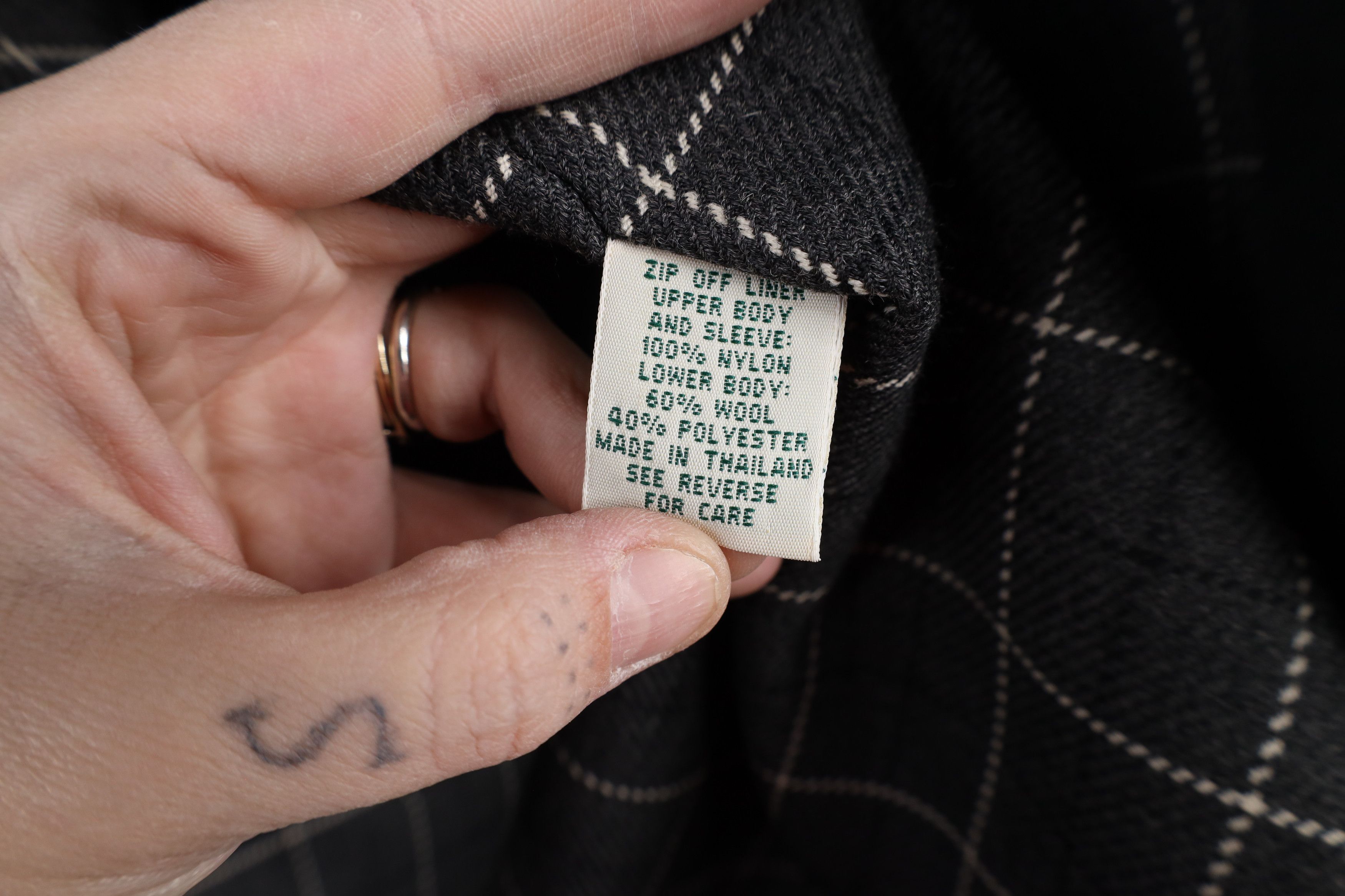 L.L. Bean × Vintage Vintage 90s LL Bean Quilted Wool Lined Car Jacket Coat Size L / US 10 / IT 46 - 10 Thumbnail