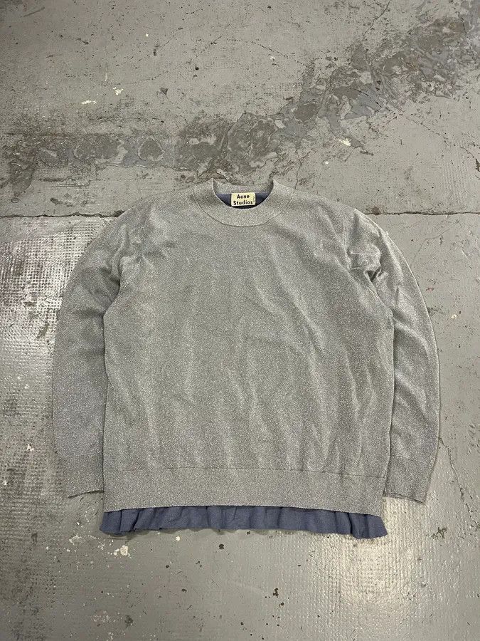 Acne Studios SS2014 Acne Studios Grey Layered Sweater Size US S / EU 44-46 / 1 - 2 Thumbnail