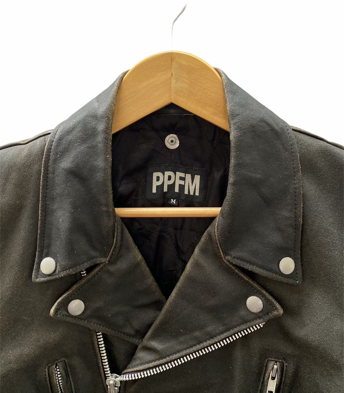PPFM PPFM Double Collar Punk Rocker Leather Jacket Size US M / EU 48-50 / 2 - 5 Thumbnail