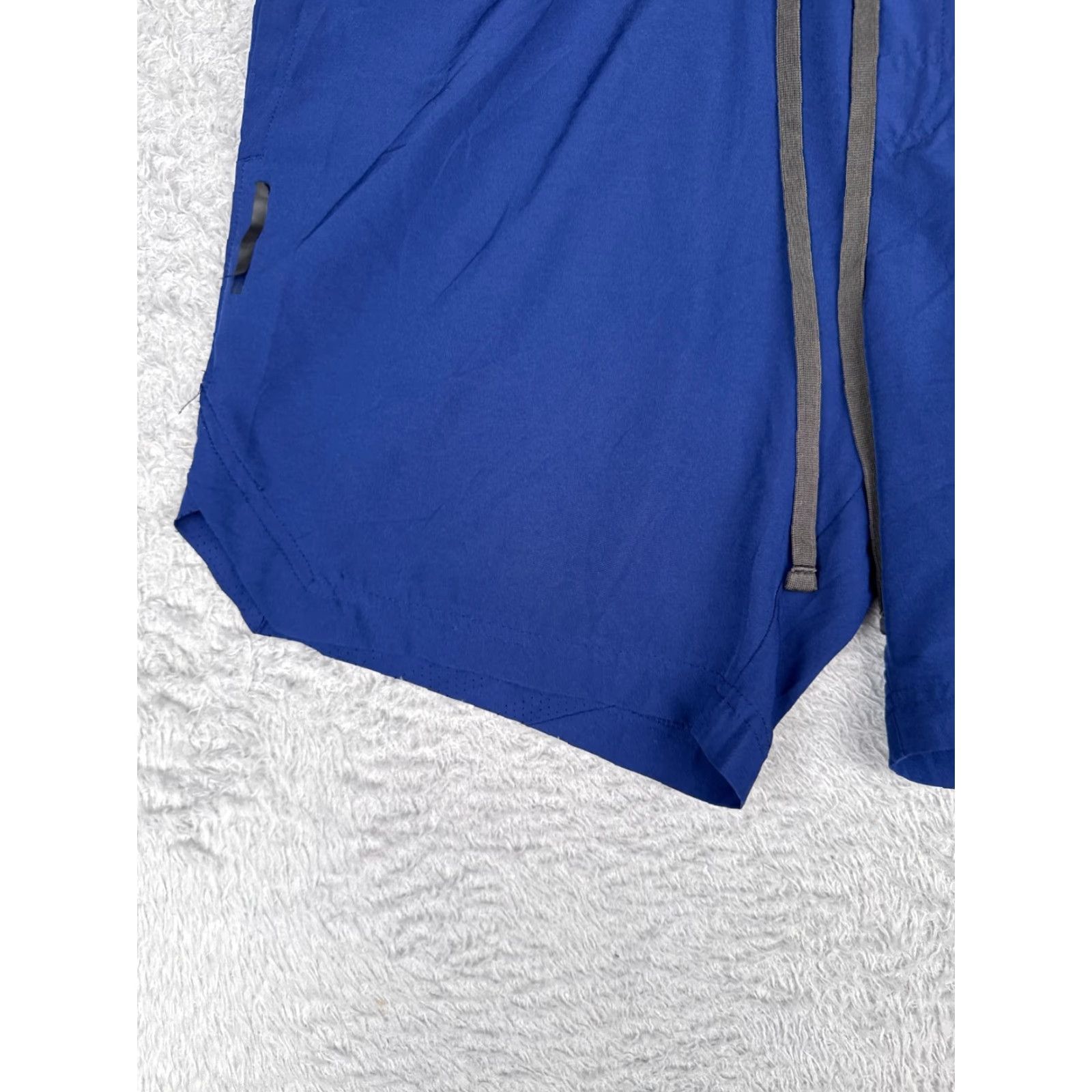 Vintage VINTAGE is not applicable; RBX Shorts Mens Large Blue X-Dri 100% Polyester Sweat Gym Run Running Drawstring Size US 33 - 3 Thumbnail