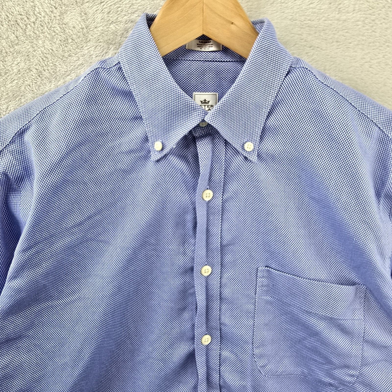 Peter Millar Peter Millar Shirt Mens Medium Birdseye Nanoluxe Button Down Size US M / EU 48-50 / 2 - 2 Thumbnail