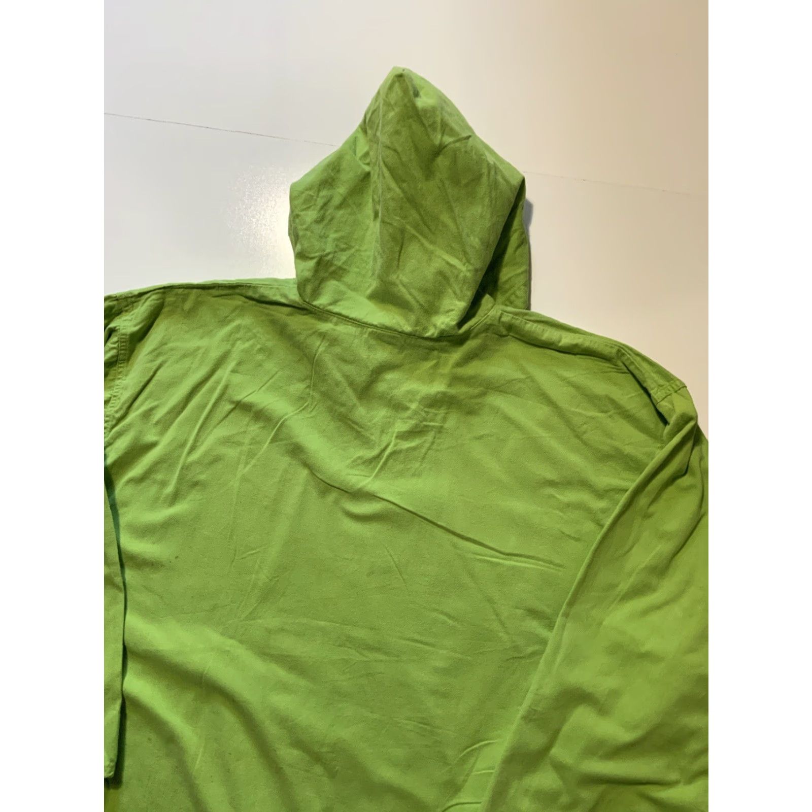 Vintage VINTAGE Cross Colours YA Dig Baja Poncho Green Hip Hop Pullover Hoodie Sz. 3 Mens 90s Staining Used Regular Size 3 Hoodie Size US S / EU 44-46 / 1 - 5 Thumbnail