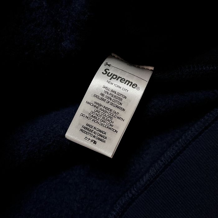 Supreme Supreme Collegiate Hooded Sweatshirt Navy Size L | Grailed