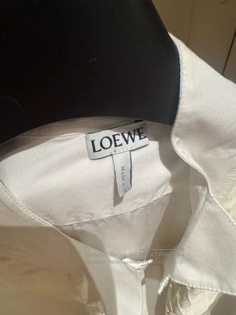 Loewe Loewe White long-sleeved shirt Size XS / US 0-2 / IT 36-38 - 4 Thumbnail