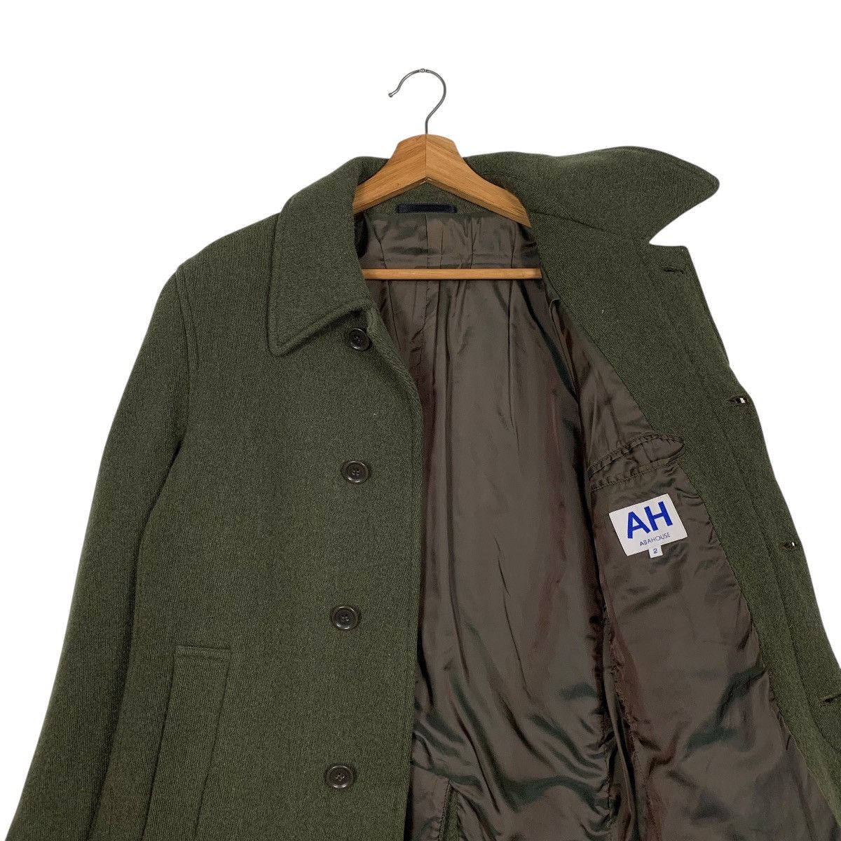 ABAHOUSE Japanese Brand Abahouse Wool Green Coat Size US M / EU 48-50 / 2 - 10 Thumbnail