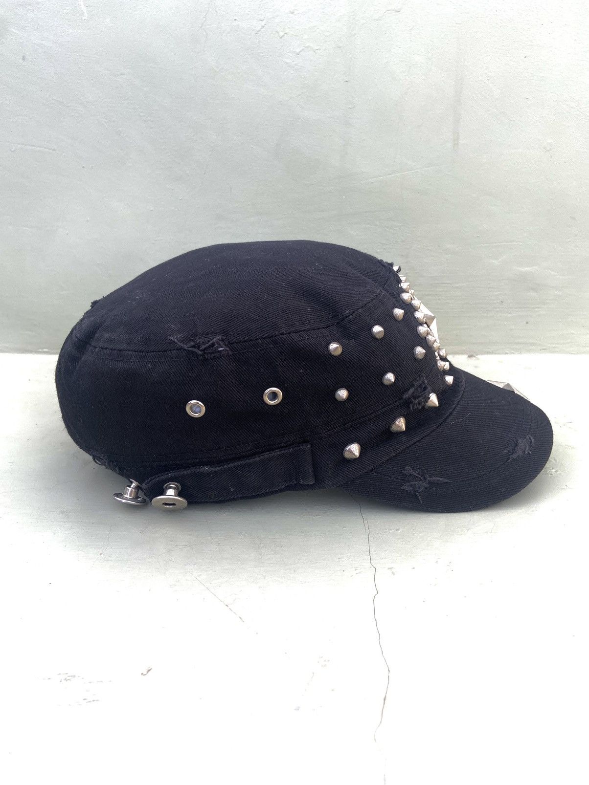 If Six Was Nine 2000s EGOIST punk big star studded ifsix patrol hat Size ONE SIZE - 5 Thumbnail