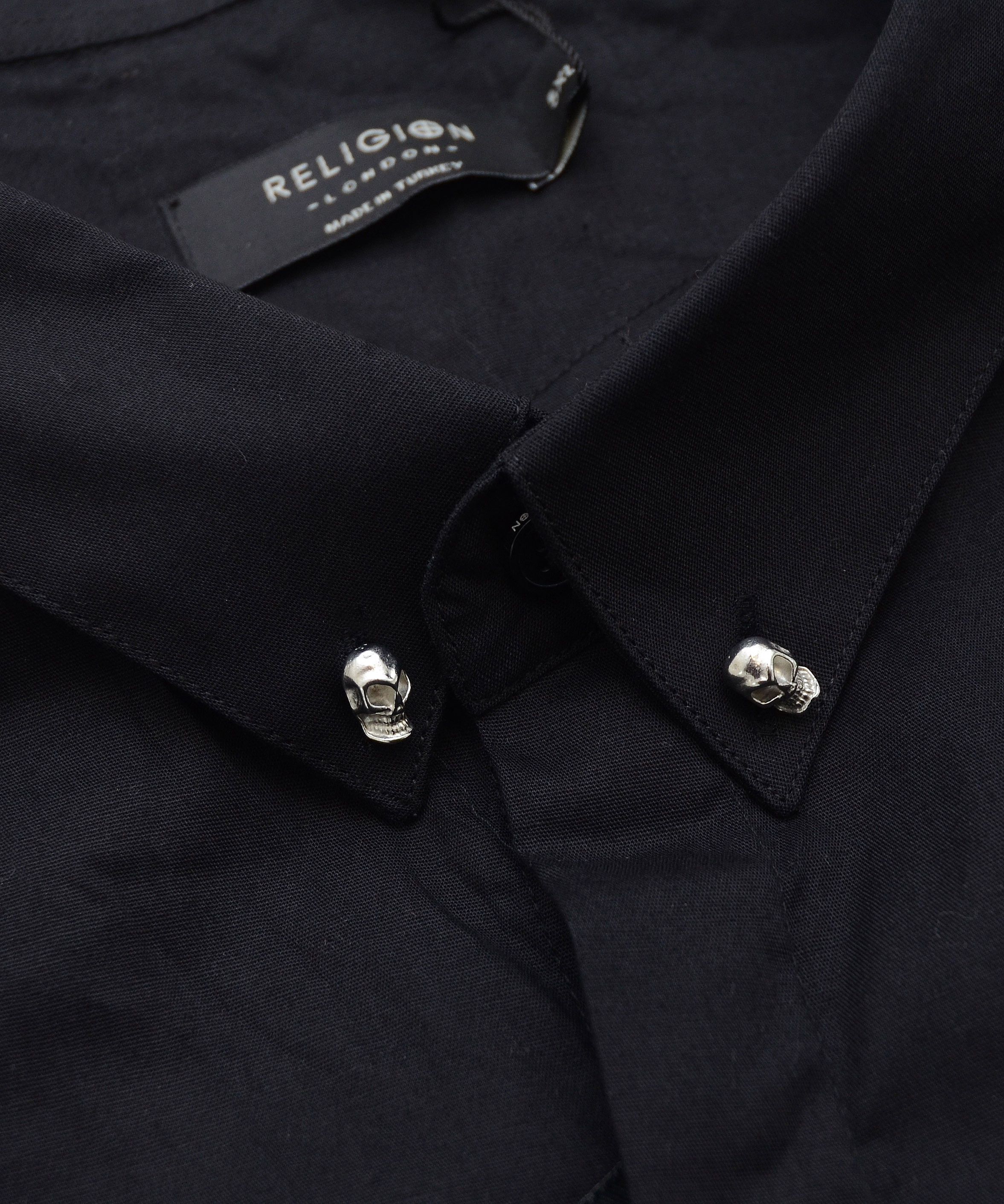 Other RELIGION SKULL Button Down Dress Shirt Big Size 5XL Black Size US XXL / EU 58 / 5 - 7 Thumbnail