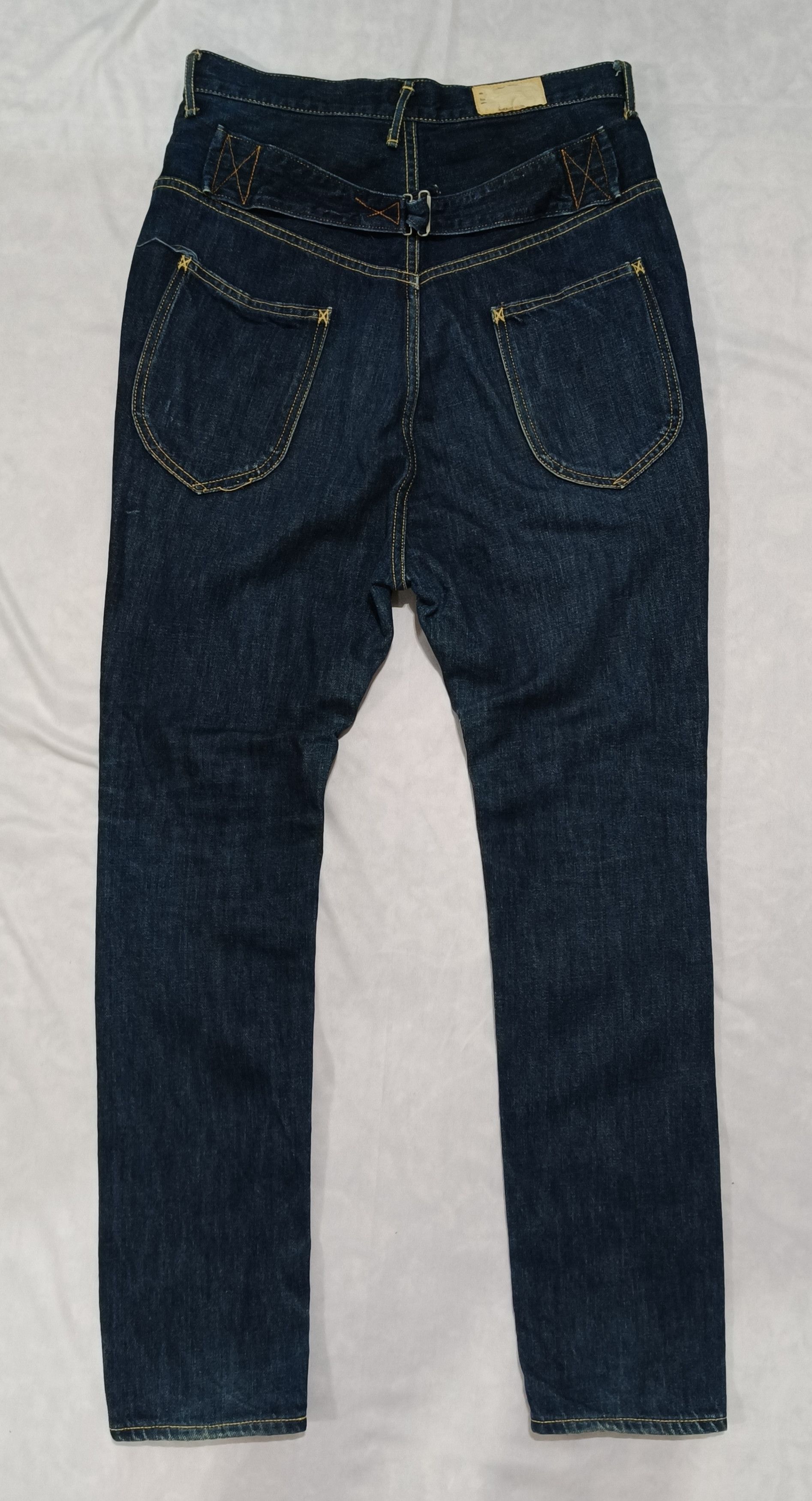 Kapital Kapital Solid Saruel buckle back high-waist denim pants XS Size US 29 - 5 Thumbnail