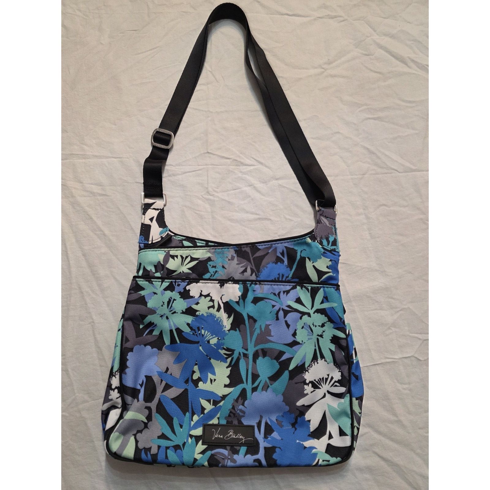 Vera Bradley Crossbody/shoulder Bag Blue Gray Black Camo, Women's