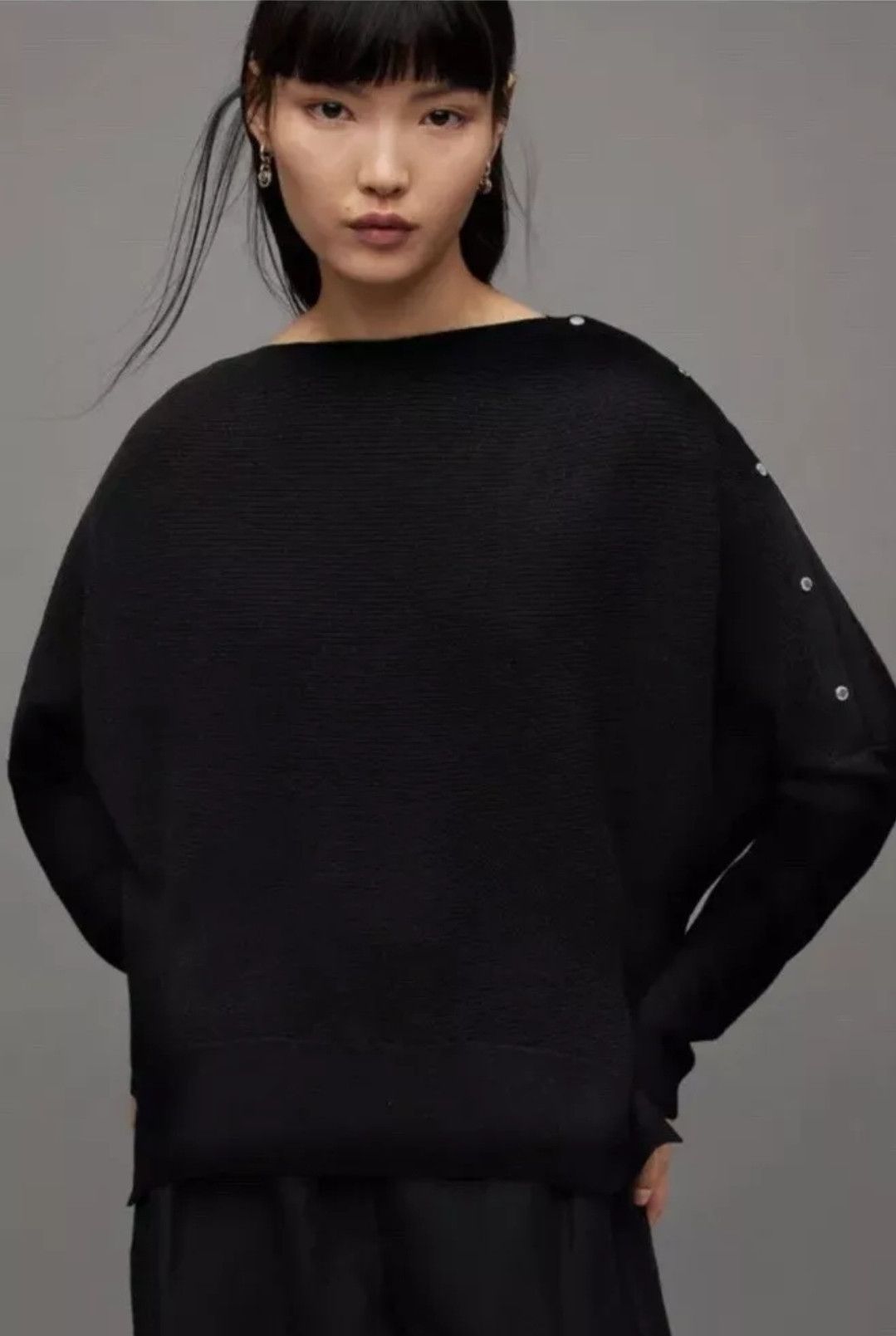 Allsaints Allsaints Raven Jumper Wool Cashmere Blend Sweater black Size M / US 6-8 / IT 42-44 - 5 Thumbnail