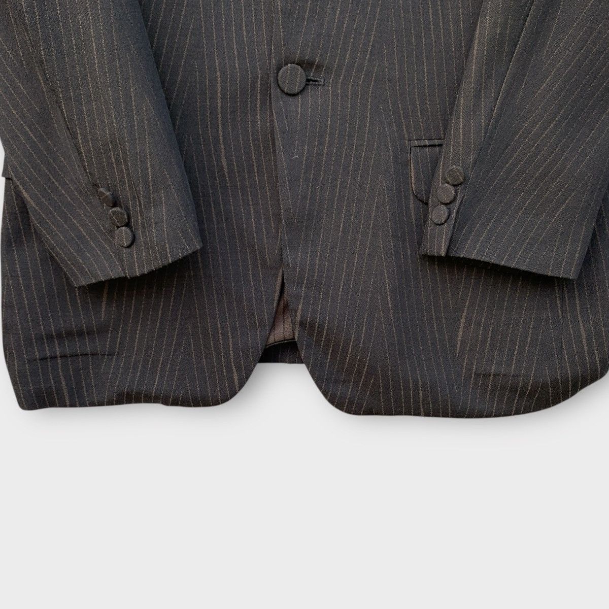 Jean Paul Gaultier JEAN PAUL GAULTIER STRIPE WOOL COAT BLAZER Size US M / EU 48-50 / 2 - 6 Thumbnail
