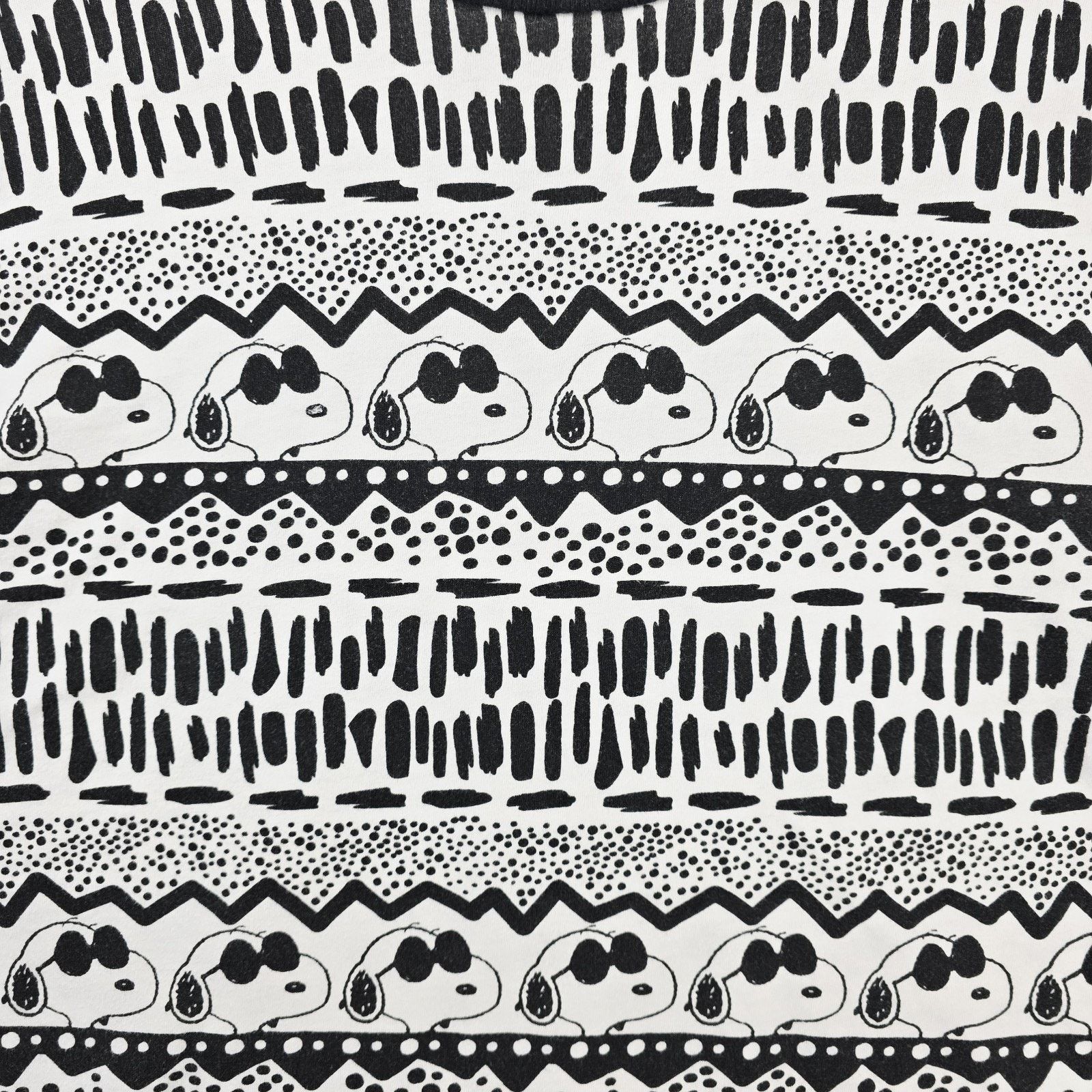 Peanuts Peanuts Snoopy Shirt Medium Black White All Over Print AOP Size US M / EU 48-50 / 2 - 3 Thumbnail