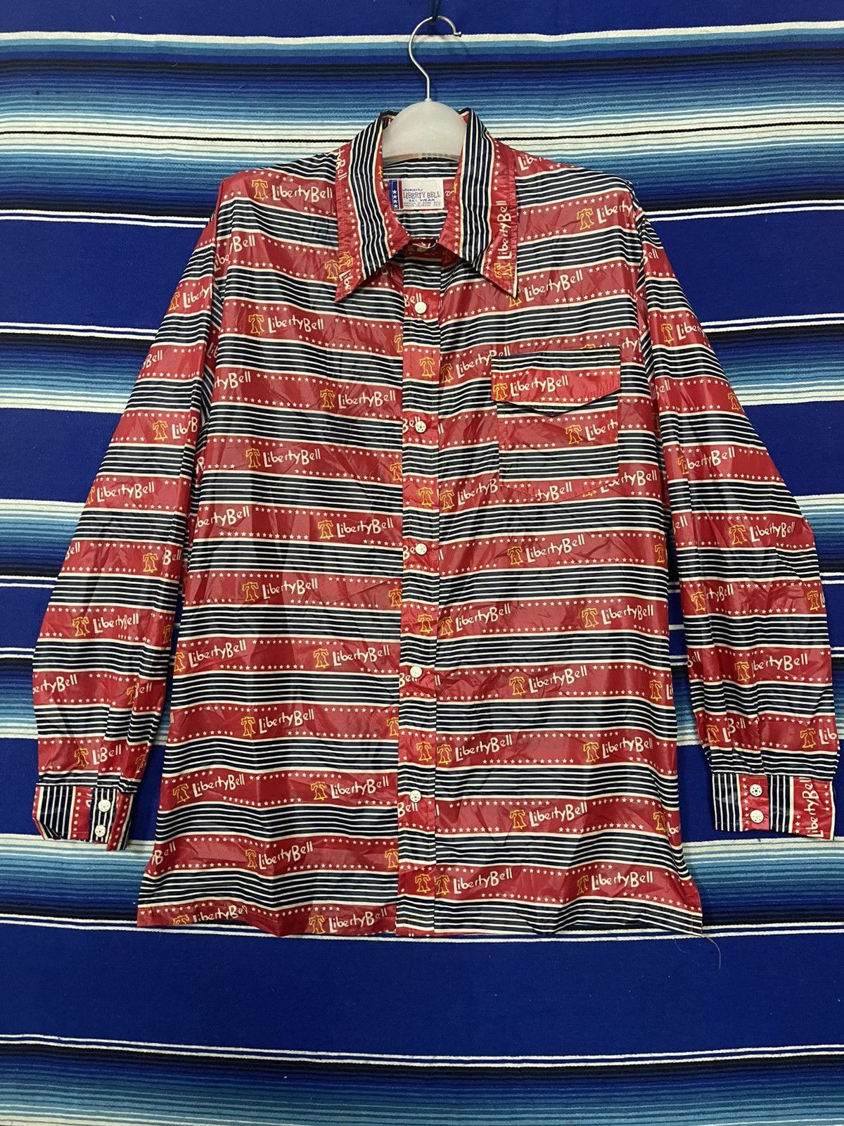Liberty × Vintage 🔥Vintage LIBERTY BELL SKI WEAR Fullprint Button Up Shirt Size US M / EU 48-50 / 2 - 1 Thumbnail