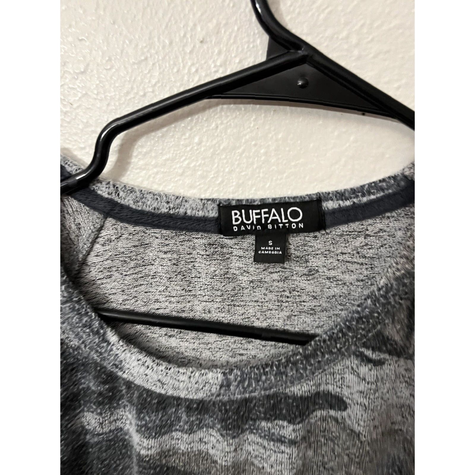 Buffalo David Bitton Buffalo David Bitton Shirt Women Camo Gray Long Sleeve Crew Neck Pullove Small Size S / US 4 / IT 40 - 3 Thumbnail