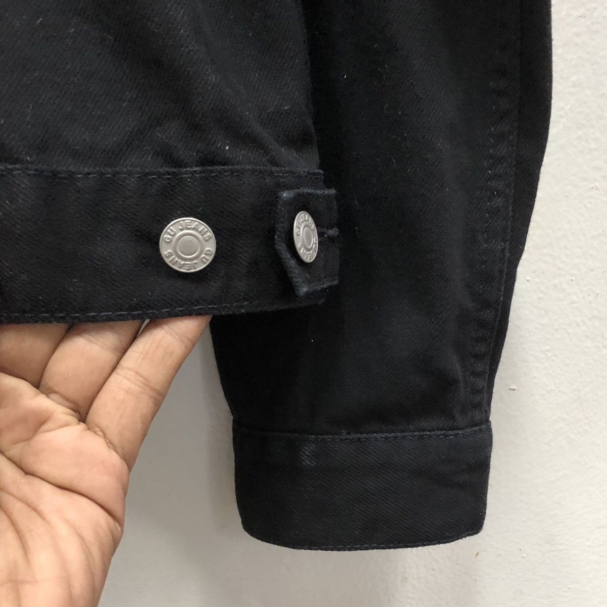 Japanese Brand Japanese Brand Gu Trucker Denim Jacket Black ( L ) Size US L / EU 52-54 / 3 - 10 Thumbnail