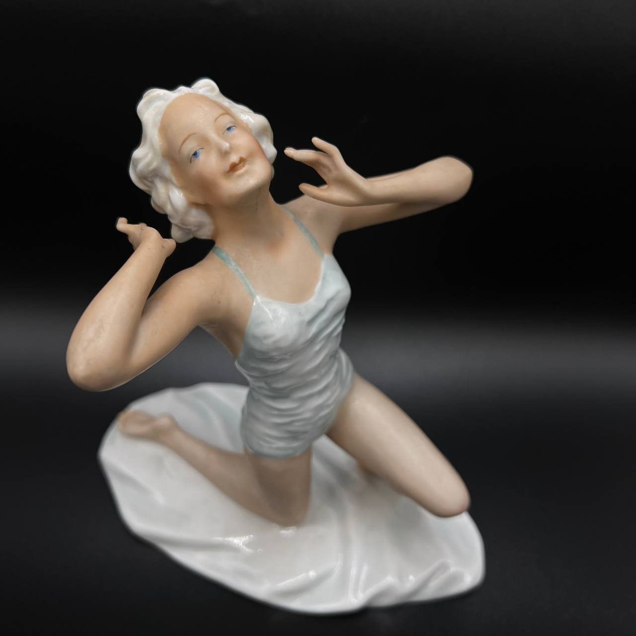 1950 Art Vintage Porcelain Figure Bikini Girl Germany