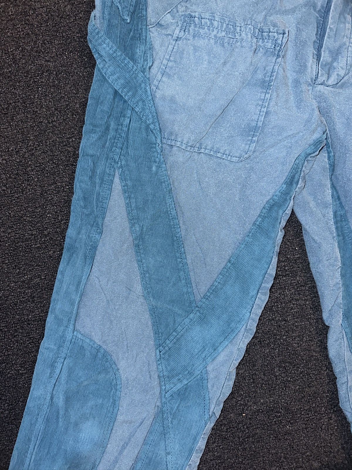 Balenciaga Balenciaga – S/S 2002 Teal Corduroy Panel Cargo Pants Size 28" / US 6 / IT 42 - 3 Thumbnail