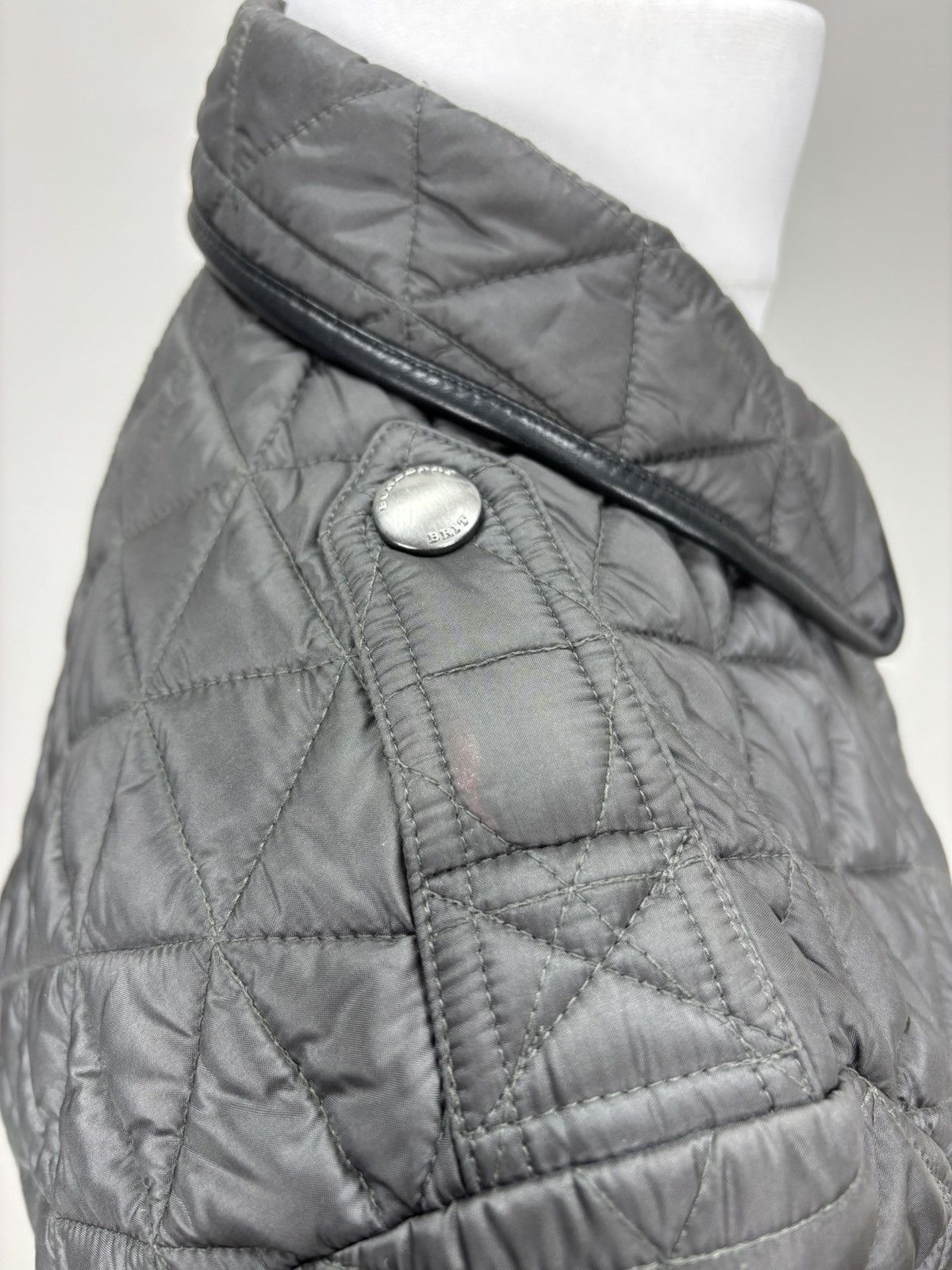 Burberry Womens quilted jacket Burberry Brit Size M Color Gray Size M / US 6-8 / IT 42-44 - 9 Thumbnail