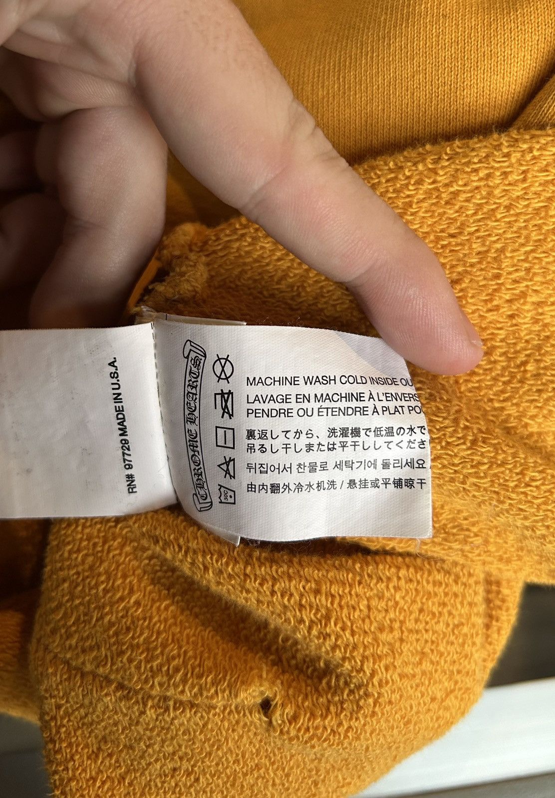 Chrome Hearts Chrome Hearts mustard script hoodie Size US M / EU 48-50 / 2 - 11 Thumbnail