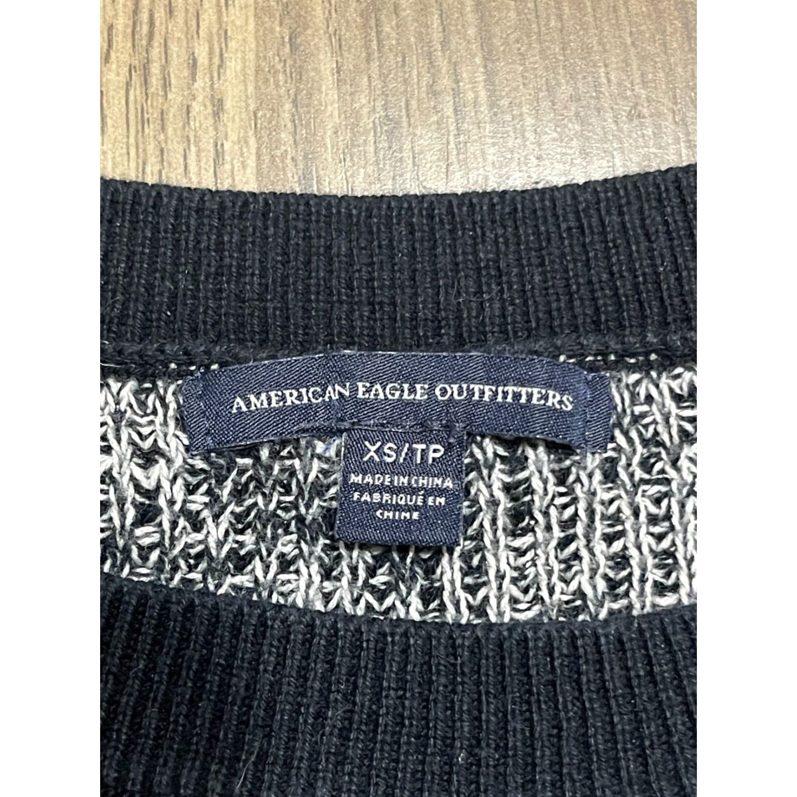 American Eagle Outfitters American Eagle Outfitters Sweater Women's XS Pullover Crew Neck Long Sleeve White Black Casual Fall Spring Summer Womens XS Pullover Sweater Size XS / US 0-2 / IT 36-38 - 7 Thumbnail