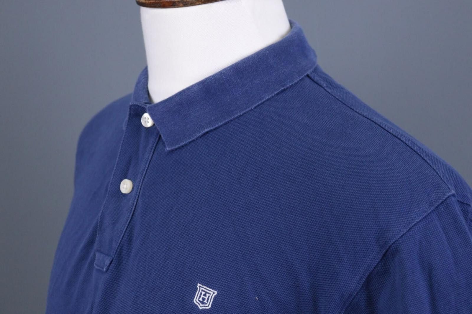 Designer Hackett London Tailored Fit Blue Polo Shirt Size 2XL Size US XXL / EU 58 / 5 - 7 Thumbnail