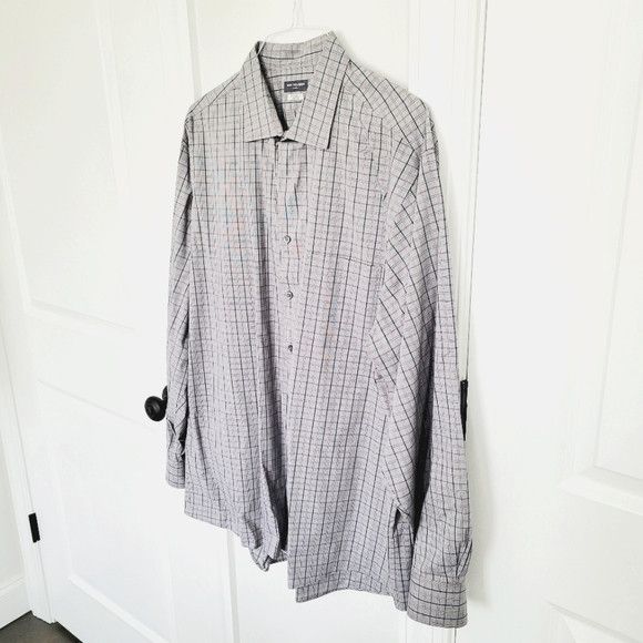 Van Heusen Flex Regular Fit Plaid Long Slv Button-Up Shirt Sz 18/34-35 Size US XXL / EU 58 / 5 - 3 Thumbnail