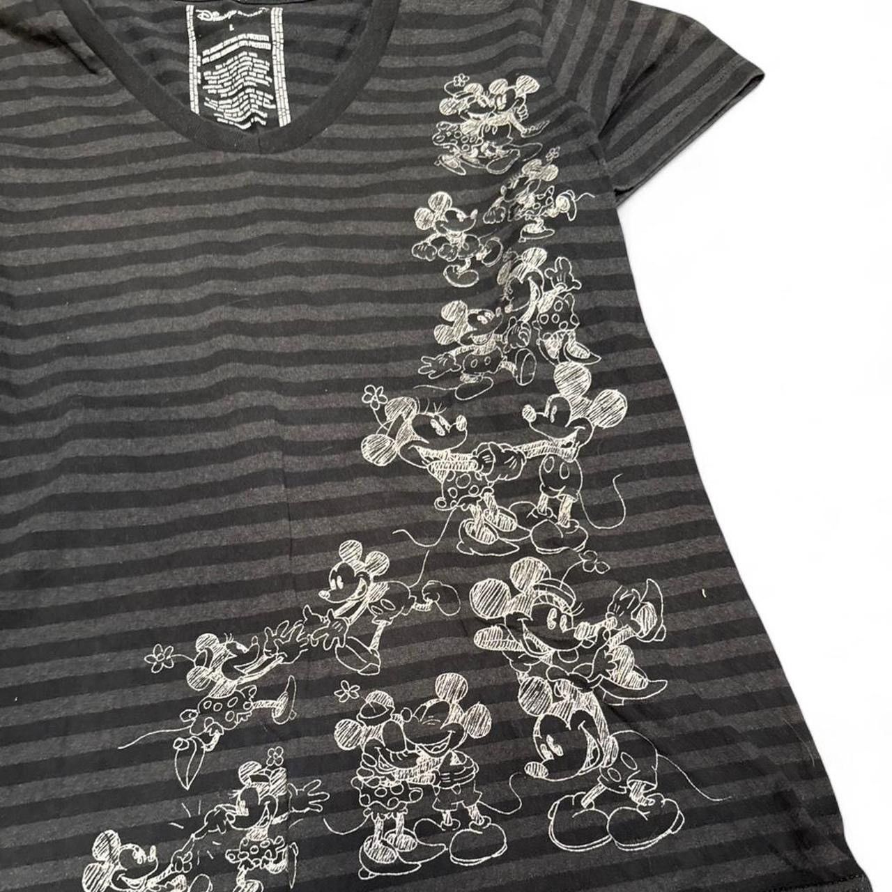 Number (N)ine Y2K Number Nine Style Striped Mickey Mouse Tee Size US XS / EU 42 / 0 - 2 Thumbnail