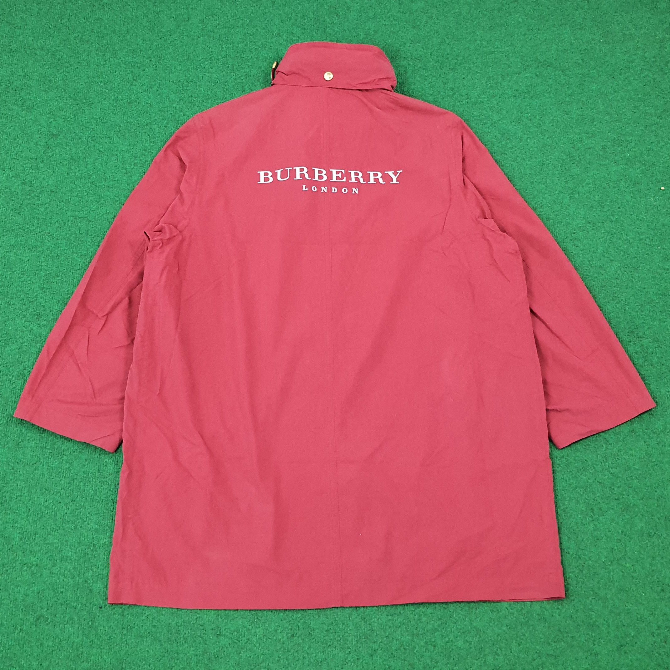Burberry Vintage Burberry's Red Anorak Custom Logo Jacket C274N5 Size US L / EU 52-54 / 3 - 1 Thumbnail