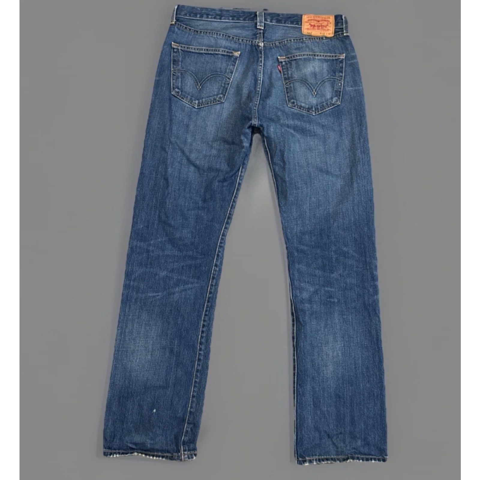 Levi's VINTAGE Levi's 501 XX Jeans Men 33x32 Denim Blue 90s Button Fly Straight Size US 33 - 2 Thumbnail