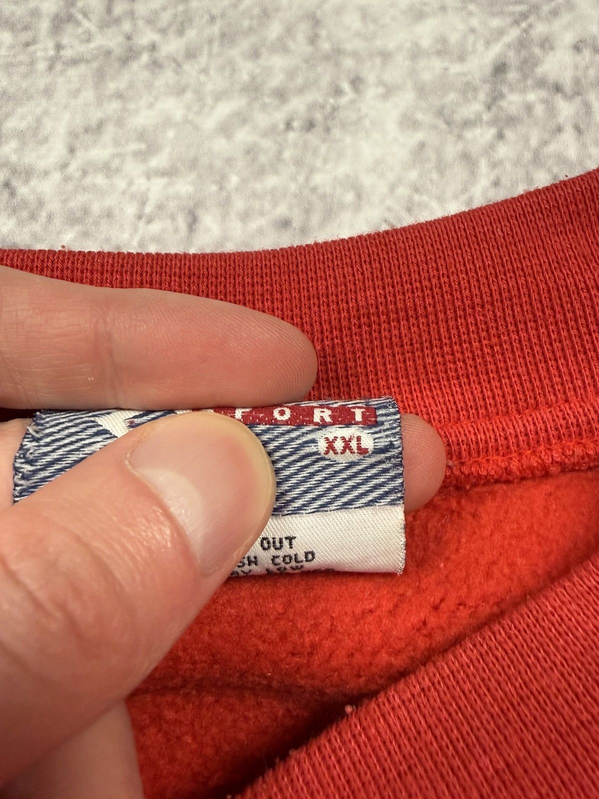 Lee 90s Red vintage Detroit Lions Lee sport oversized sweatshirt Size US XXL / EU 58 / 5 - 9 Thumbnail