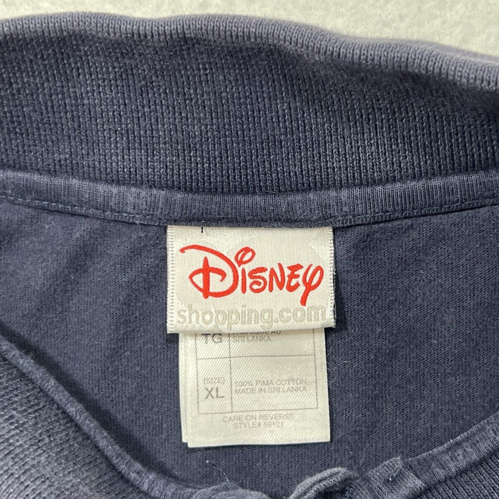 Disney Disney Store Donald Duck "Gampa" Embroidered Polo Shirt Size US XL / EU 56 / 4 - 3 Thumbnail