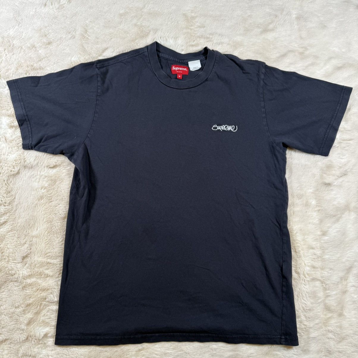 Supreme Supreme Washed Handstyle S/S Top Black Size Medium Size US M / EU 48-50 / 2 - 1 Thumbnail