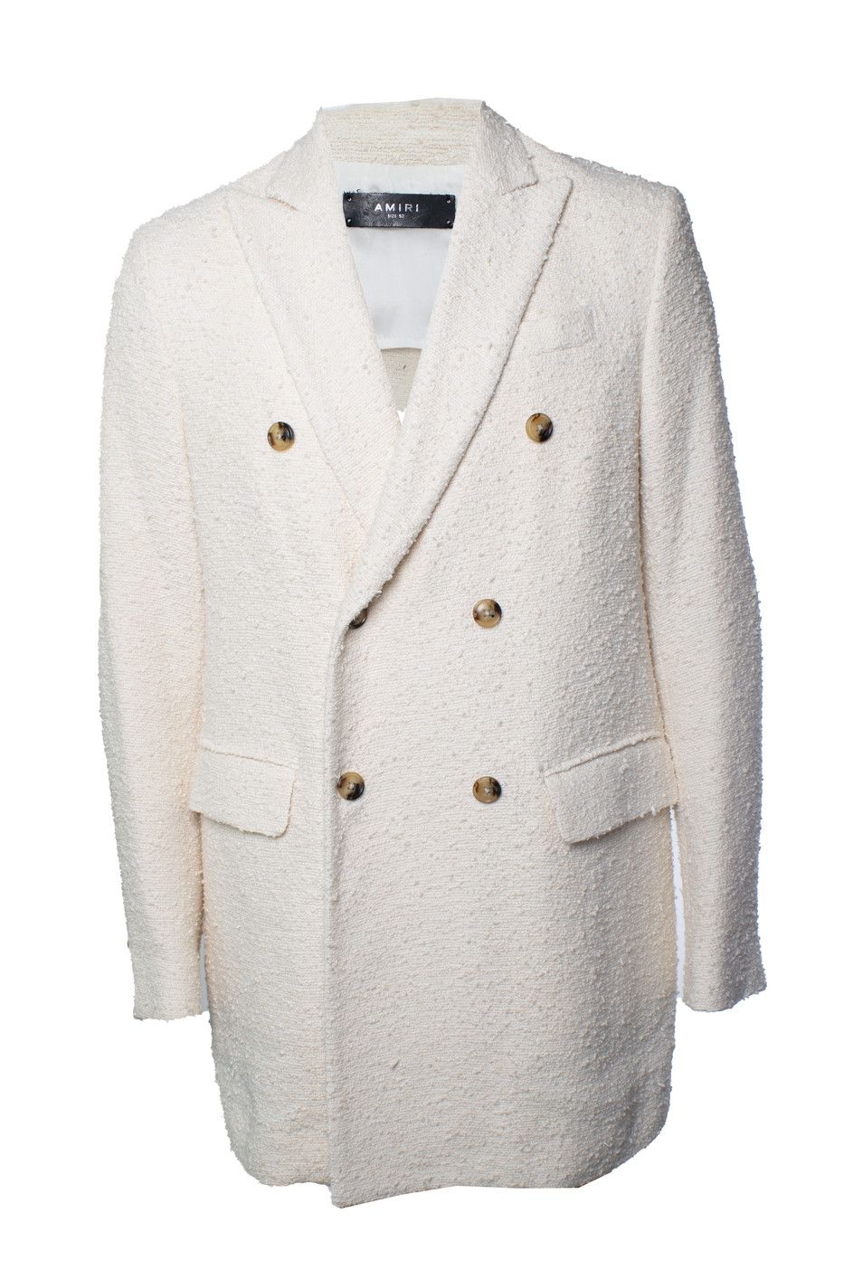Amiri Amiri, white boucle blazer Size 52R - 1 Thumbnail