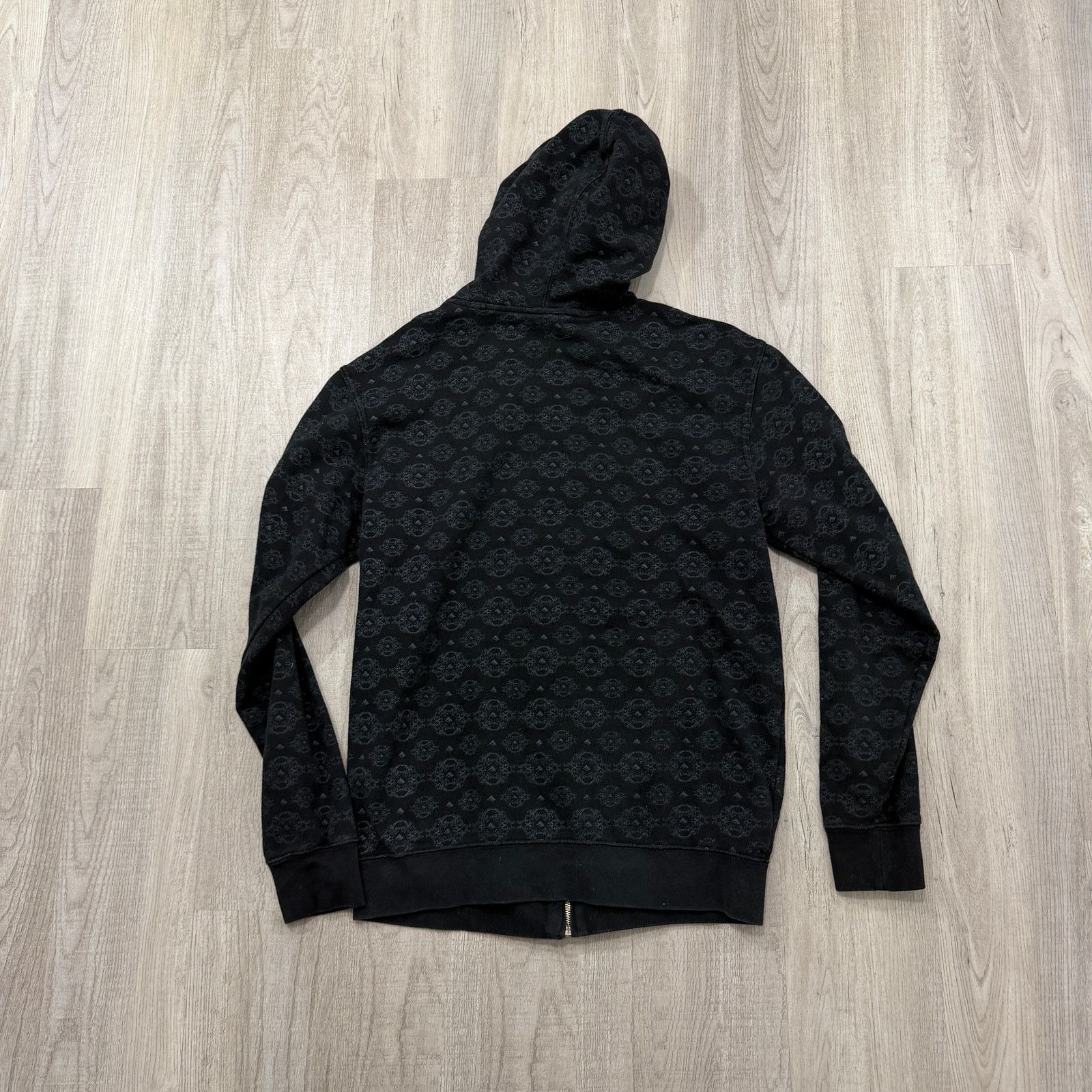 Emerica Vintage Emerica Full Zip Hoodie Medium Black All Over Print Size US M / EU 48-50 / 2 - 7 Thumbnail