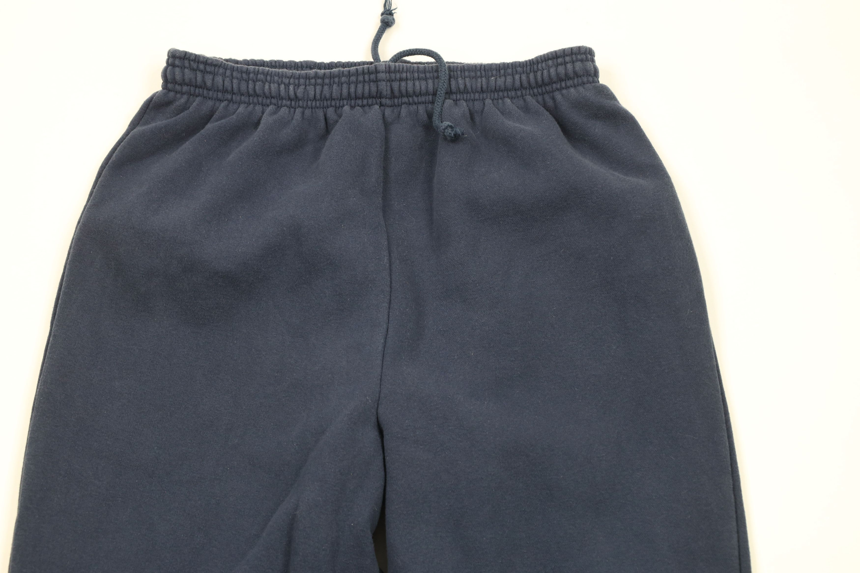 Vintage Vintage 90s Streetwear Blank Cuffed Sweatpants Joggers Blue Size US 36 / EU 52 - 2 Thumbnail