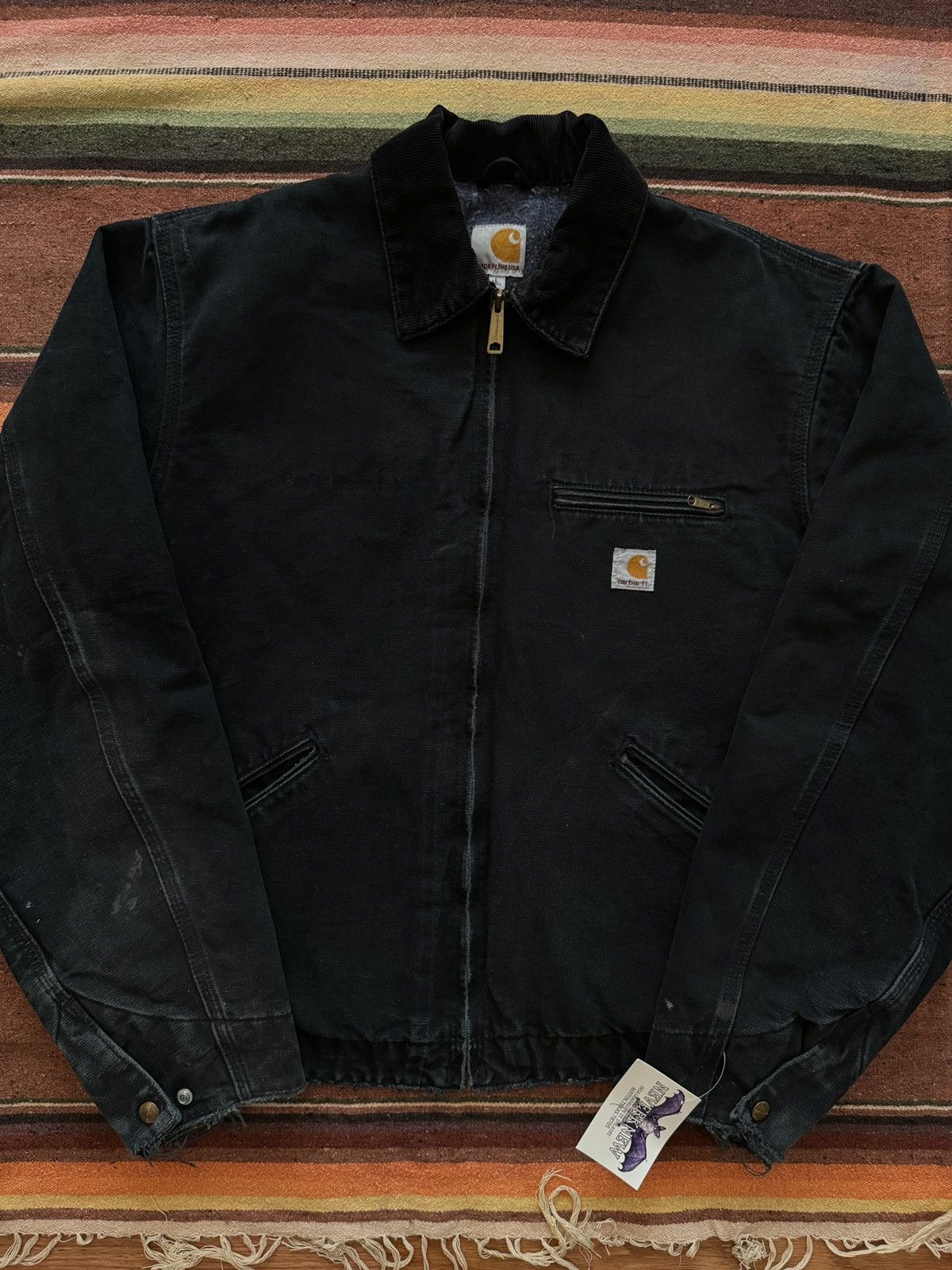 2015 Black J001 Carhartt Detroit Work Jacket