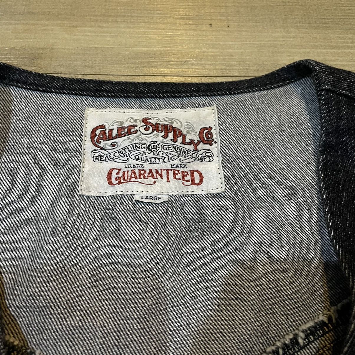 Japanese Brand The Calee supply co denim vest Size US L / EU 52-54 / 3 - 3 Thumbnail