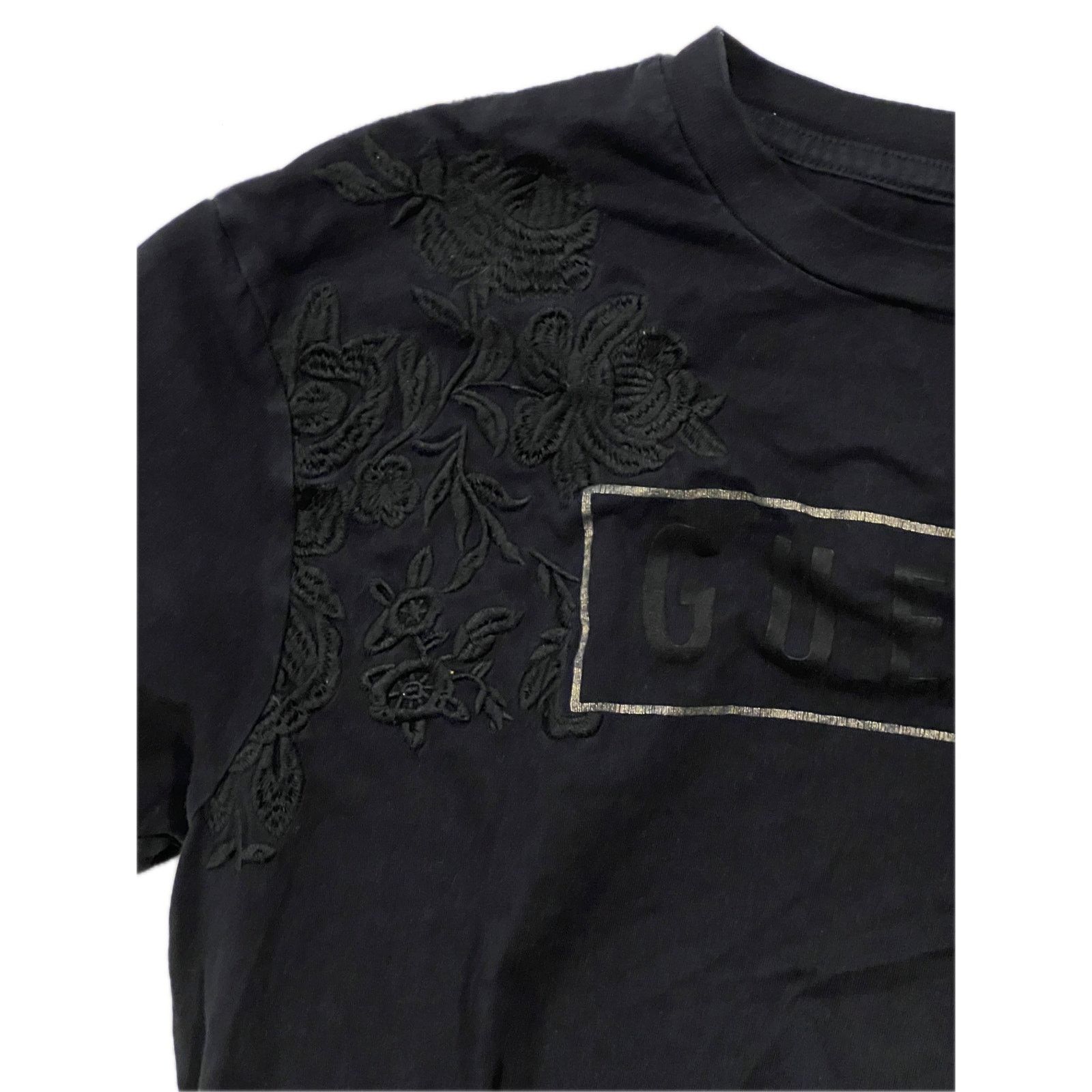 Guess Guess Raised Logo Black T-Shirt Mens M Size US M / EU 48-50 / 2 - 3 Thumbnail