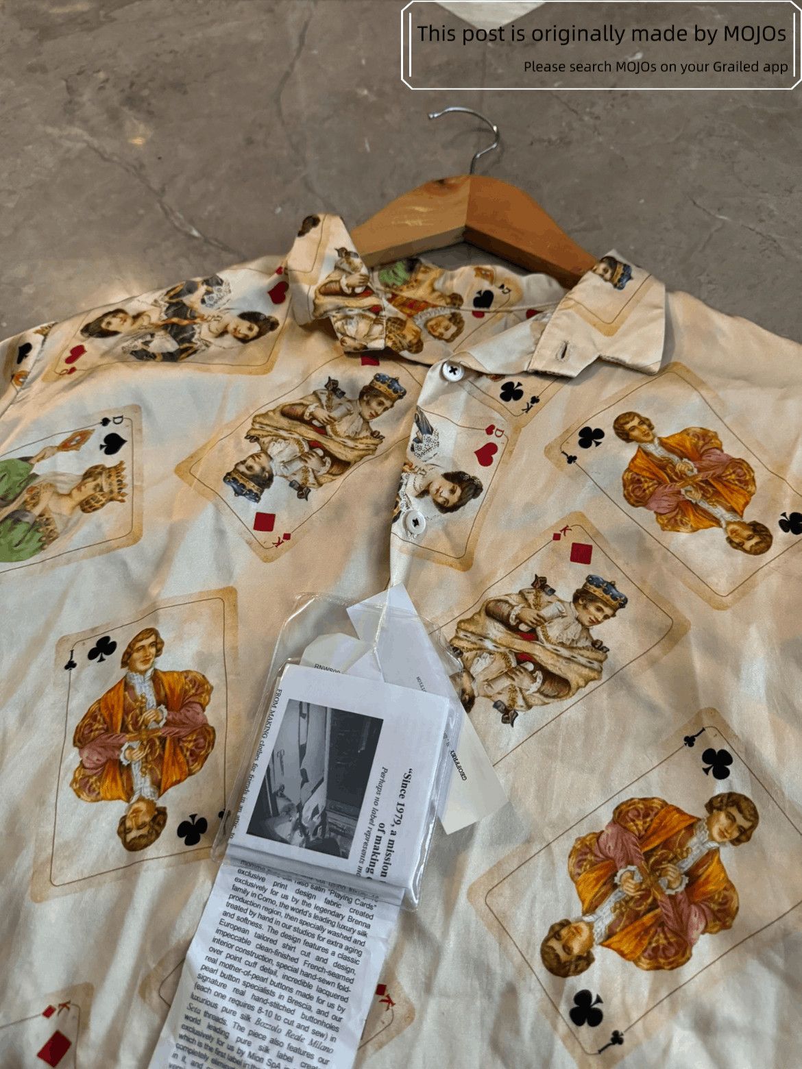 Geoffrey B. Small Geoffrey B.Small Silk Poker Print Shirt Size US XS / EU 42 / 0 - 3 Thumbnail
